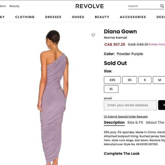 Norma Kamali Diana Gown - Picture 3 of 4